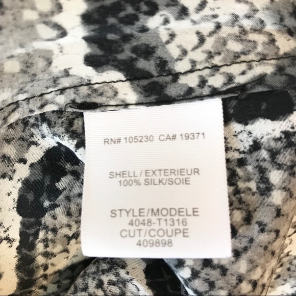 Joie Snake Skin Printed Savory Silk Joann F Top - Picture 7 of 7